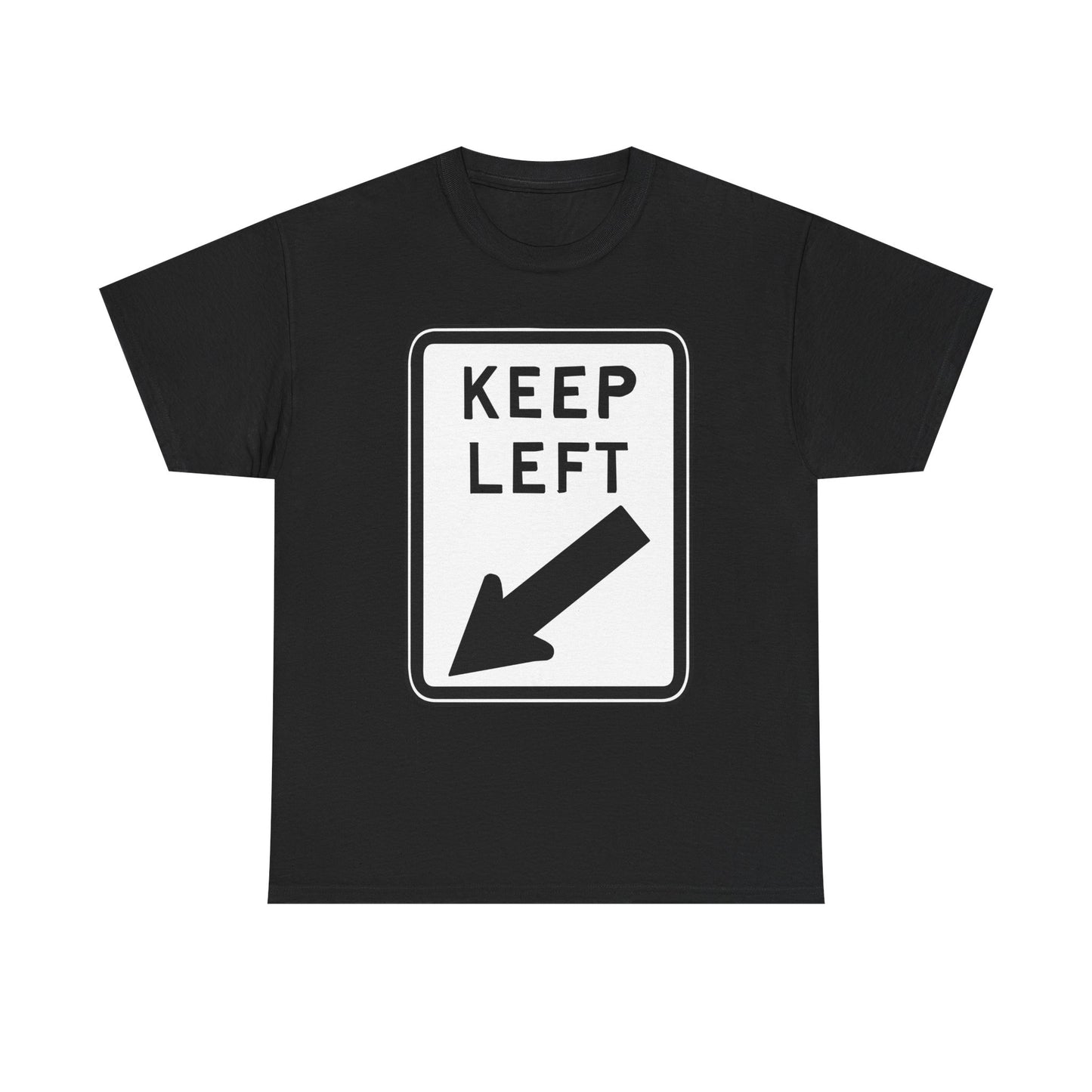 Keep Left - Unisex Heavy Cotton Tee